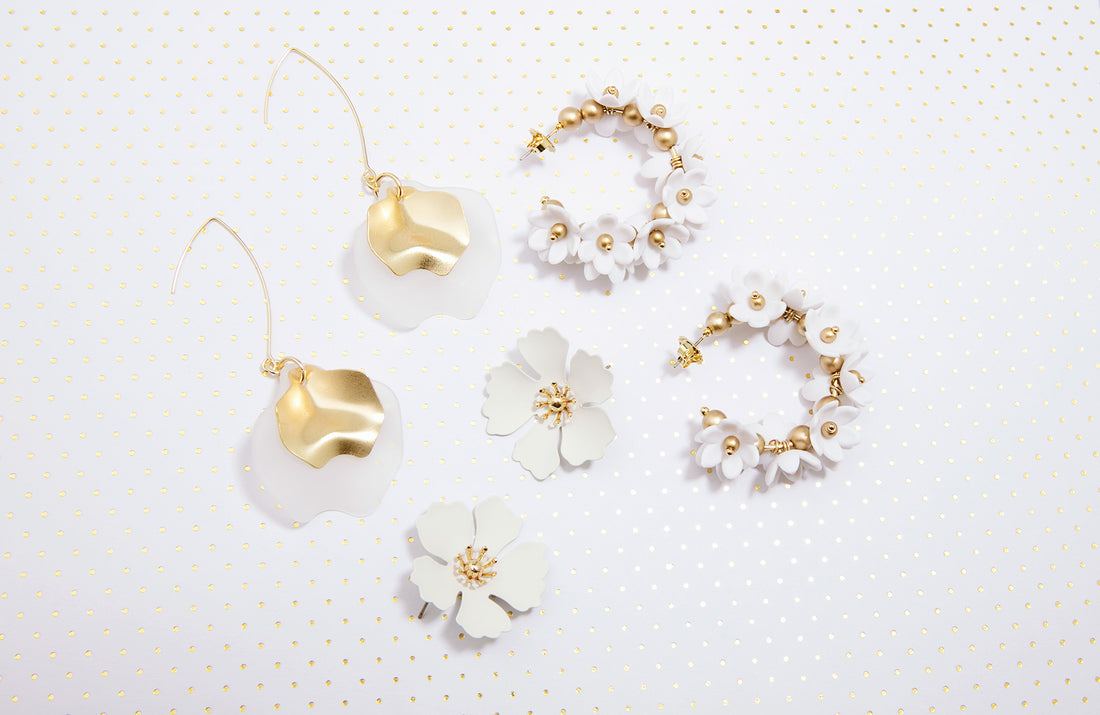 Handmade flower earrings for women, vintage flower stud earrings for weddings, colorful enamel flower earrings for spring, elegant flower drop earrings for evening wear, bohemian flower hoop earrings for festivals