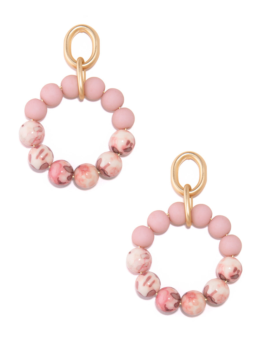Esme Drop Hoop Earrings