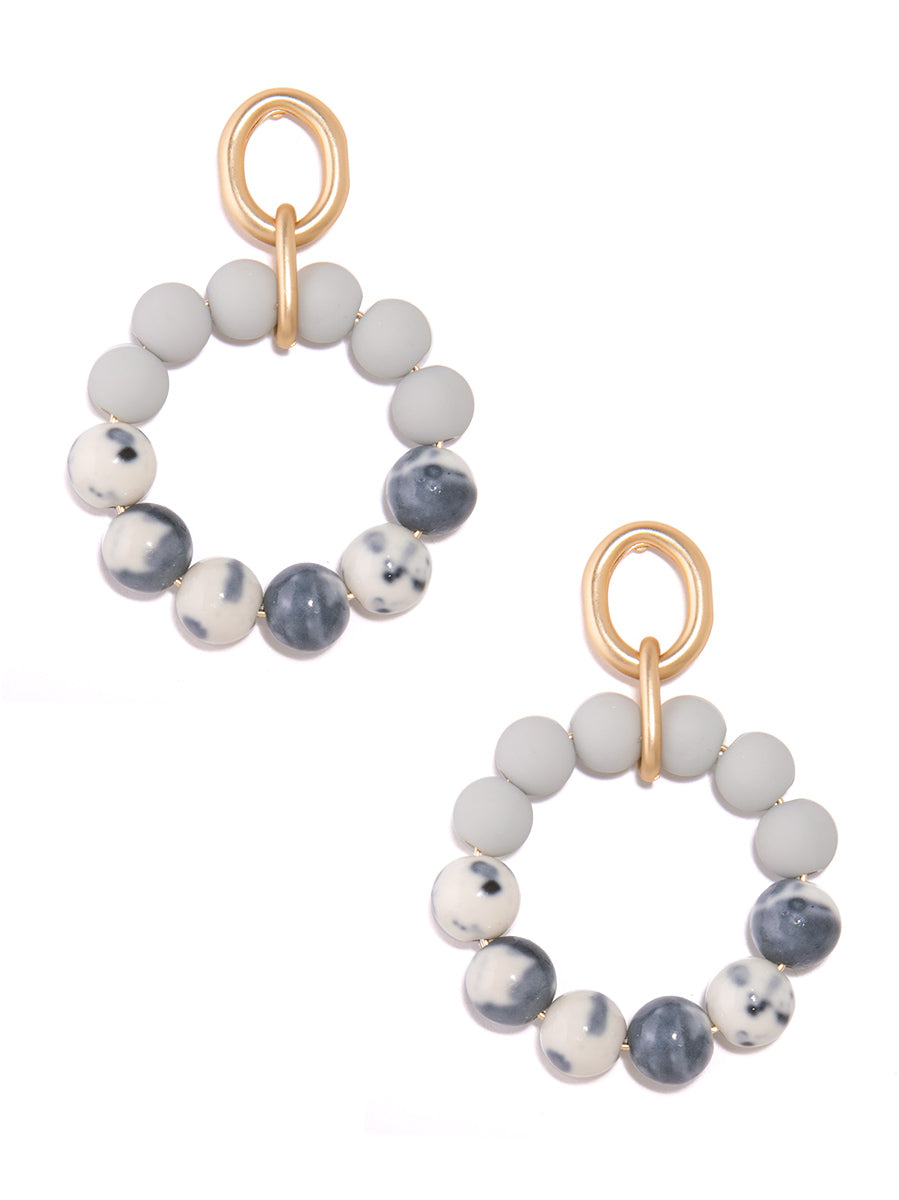 Esme Drop Hoop Earrings
