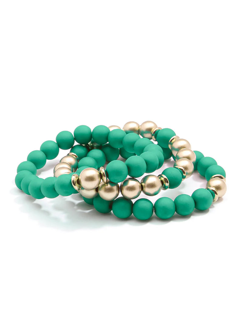 MAKE IT HAPPEN MATTE BEADED BRACELET