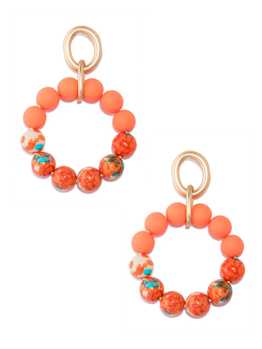 Esme Drop Hoop Earrings