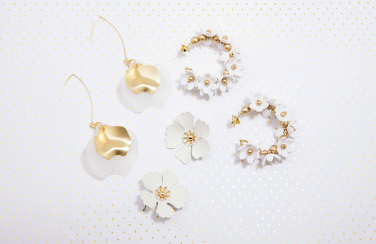 Handmade flower earrings for women, vintage flower stud earrings for weddings, colorful enamel flower earrings for spring, elegant flower drop earrings for evening wear, bohemian flower hoop earrings for festivals