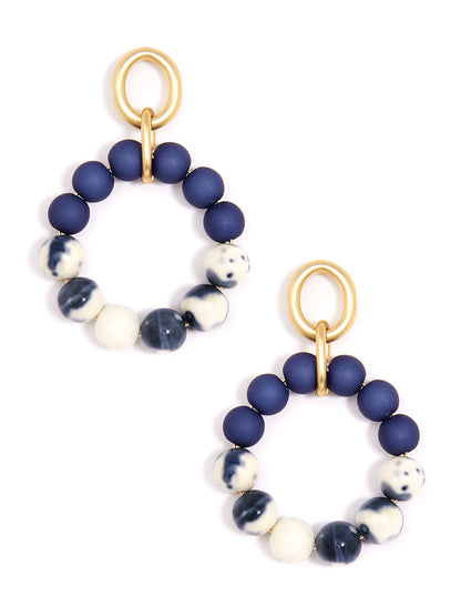 Esme Drop Hoop Earrings