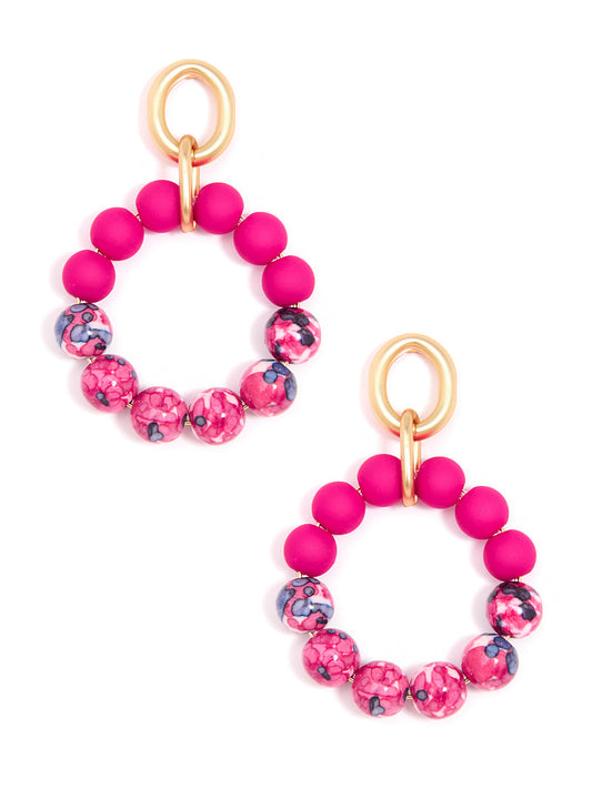 Esme Drop Hoop Earrings