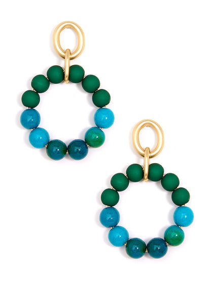 Esme Drop Hoop Earrings